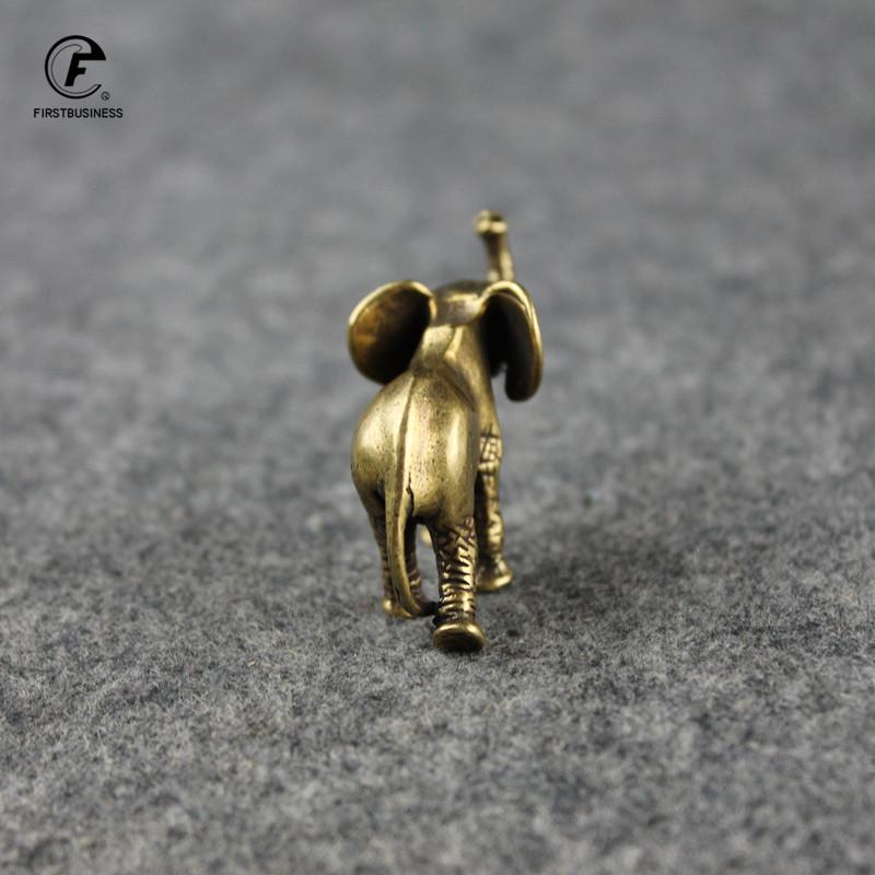 Everyday Collection Lucky Elephant Figurines Solid Copper Animal Ornaments Home Decor Tabletop Decoration Souvenir Crafts Gifts