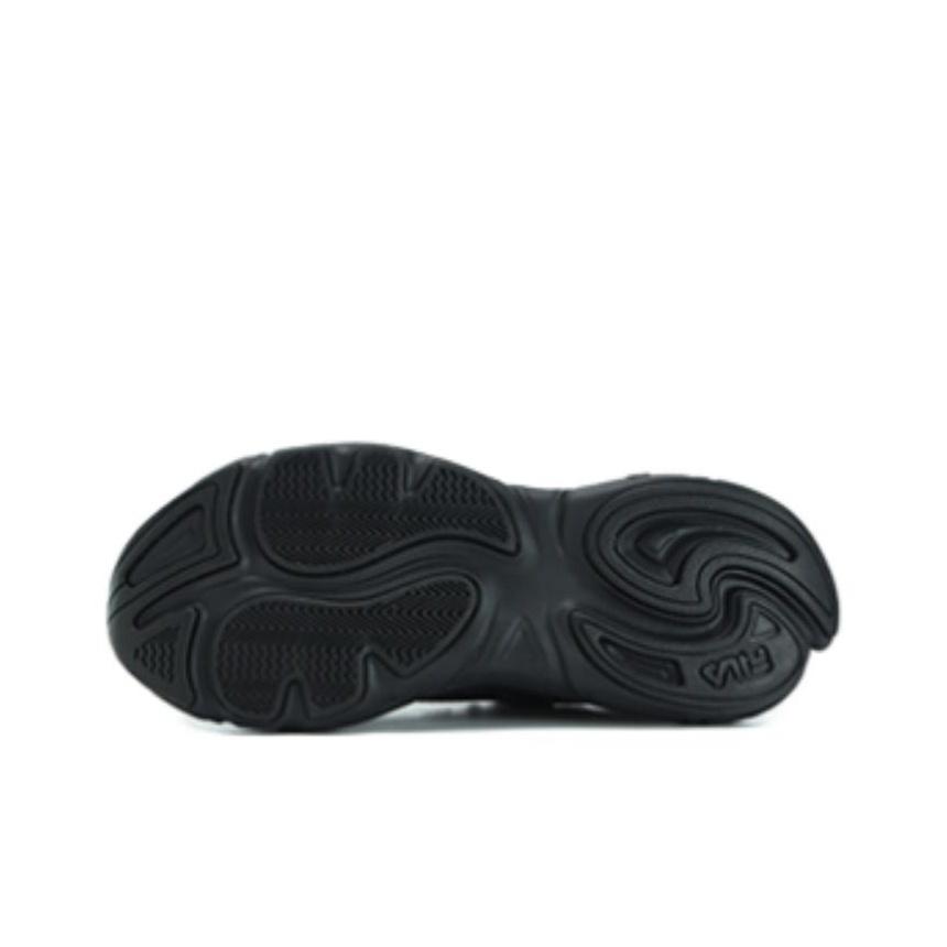Fila Mars 1S+ Fabric Synthetic Leather Comfortable Versatile Low-Top Dad Shoes Women Sneaker Black F12W332117DBK