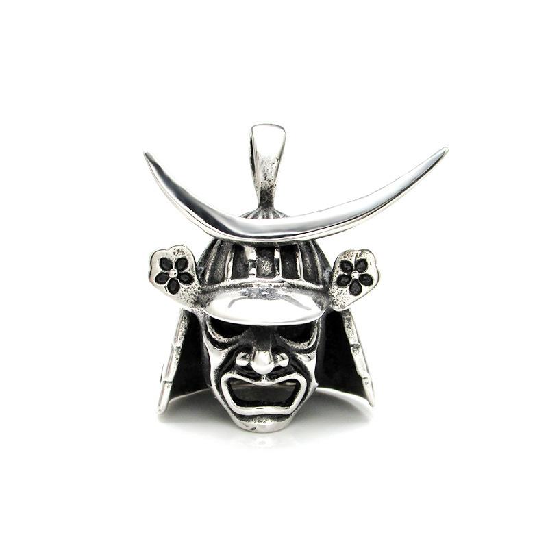 Classic Samurai Helmet Pendant Retro Japanese Style Old Warrior