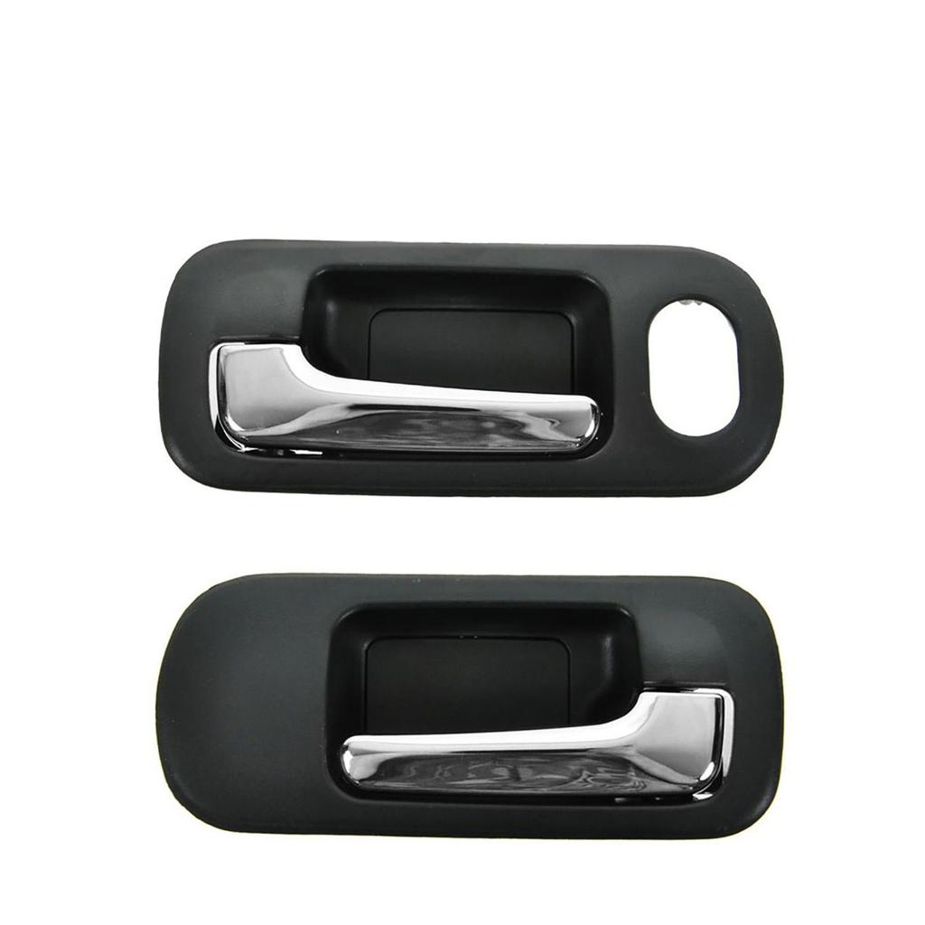 (Set of 4) Interior Inside Door Handle Black Chrome For 2001 2002 2003 2004 2005 Honda Civic Sedan 72160S5AA21