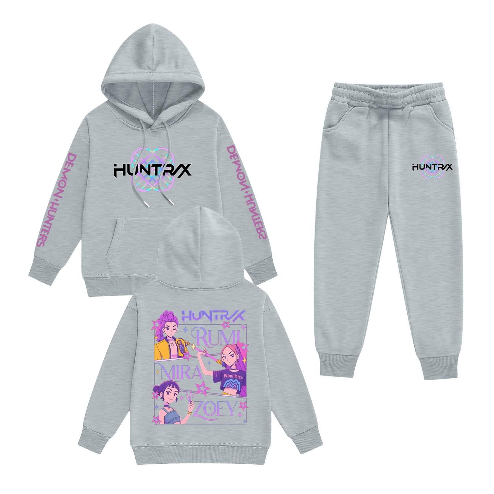 

Детский комплект худи с длинным рукавом, свободный пуловер с принтом букв, на шнурке, с капюшоном 100