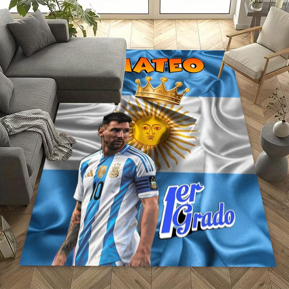 Messi World Cup Trophy Carpet Suitable For Dining Room Study Room Outdoor Entryway Antislip Carpet Office Home Decor Birthdaychristmas Gift