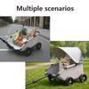 Cochecito de Mascotas Plegable Compacto para Gatos y Perros Carrito de Juguete para Niños con Tirador Transportín para Mascotas para Salidas