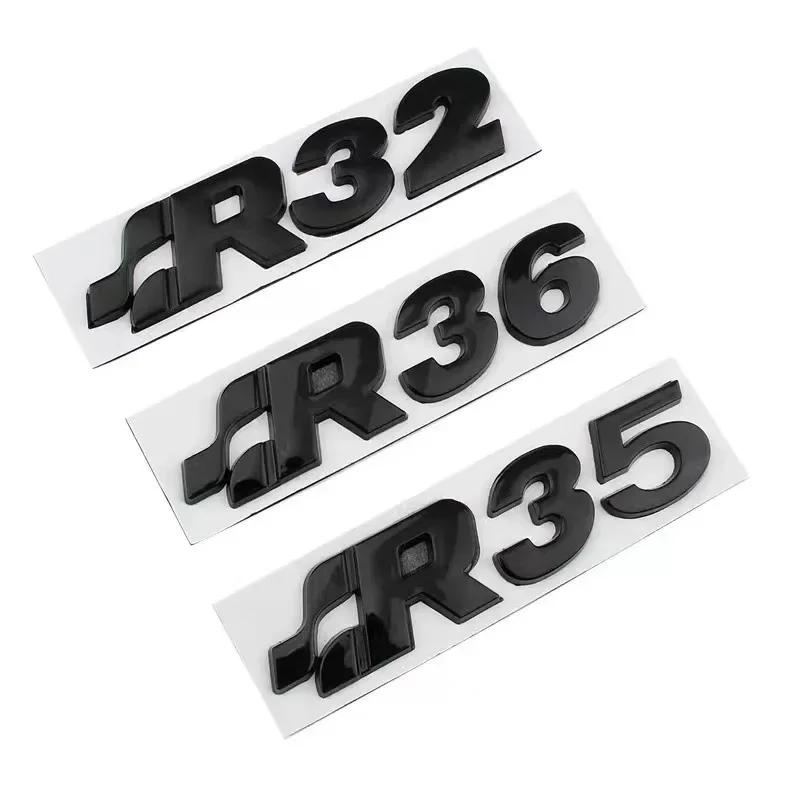 3D Metall R32 R35 R36 Heckklappe Kofferraum Emblem Badge Aufkleber Für SR32 SR35 SR36