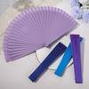 Traditional Wooden Hand Fan Classical Vintage Spanish Solid Color Folding Fan