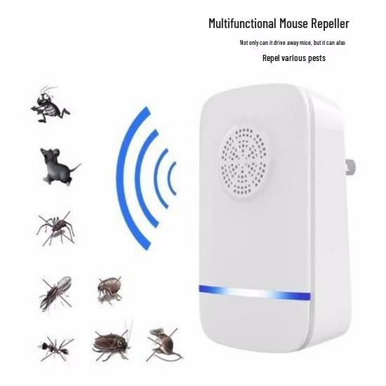 

Silent Ultrasonic Pest Repeller for Mice, Mosquitoes, and Rodents - Indoor High Power Repellent EU Standard