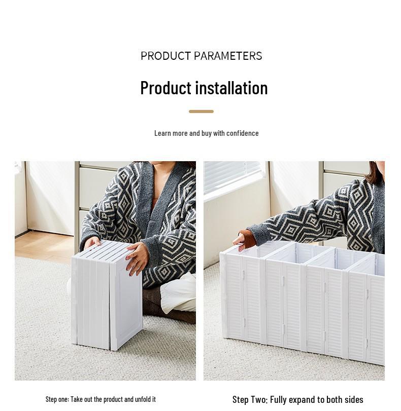 Foldable Transparent Dustproof Multi-Layer Shoe Rack with Side Opening