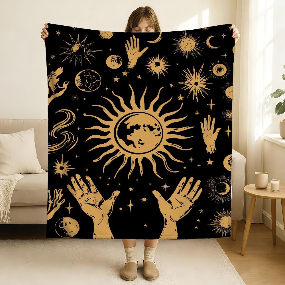 C Celestial H Hands A Art P Print Blanket Soft and Skin Friendly For Couch Bed Napping Bedspread All Seasons Comforter