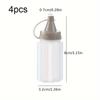 4pcs Sauce Squeeze Bottle Mini Ketchup Bottles Salad Dressing Containers Outdoor Portable Barbecue Spice Jar Party Kitchen Tools