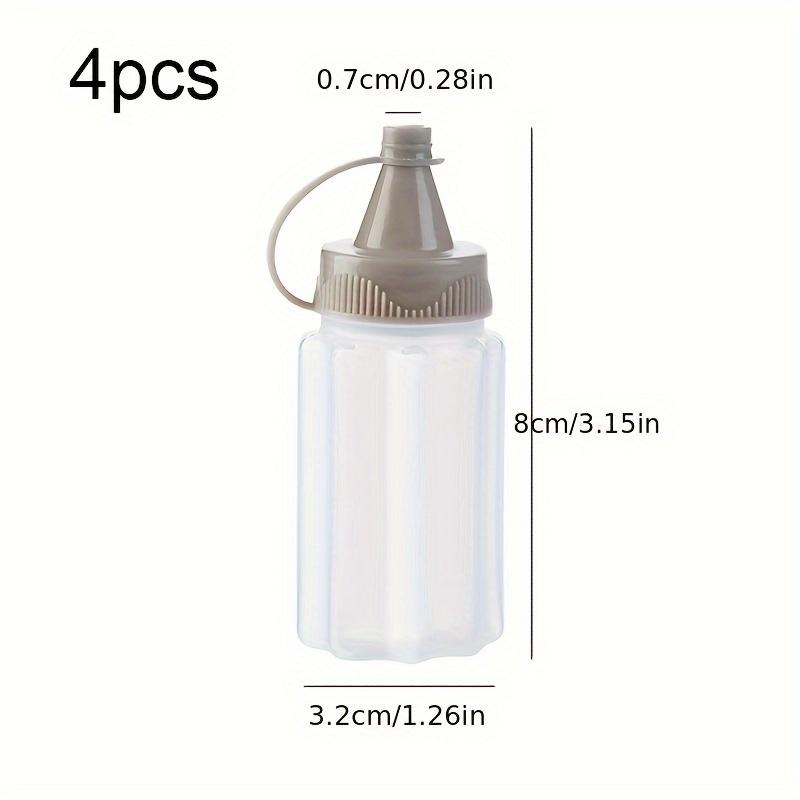 4pcs Sauce Squeeze Bottle Mini Ketchup Bottles Salad Dressing Containers Outdoor Portable Barbecue Spice Jar Party Kitchen Tools