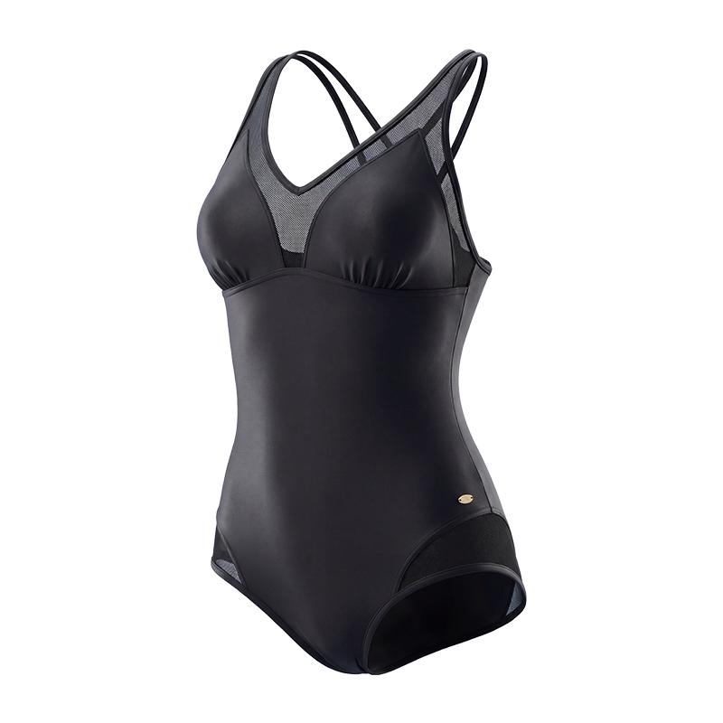 Skechers Sleek And Stylish Quick-Dry Sports Racing Breathable Sleeveless Triangle One-Piece Swimsuit Women swimwear S1026150 M