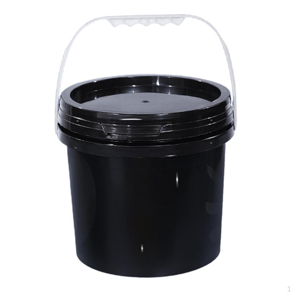 Bucket All Purpose Pail Heavy Duty Sturdy with Handle and Lid Food Storage Container for Gardening