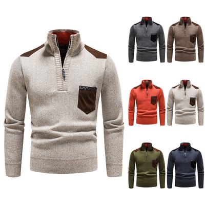 Ανδρικό Χειμερινό Ζιβάγκο Μακρυμάνικο Πουλόβερ Μπλούζα Μπλούζα Φερμουάρ Τοπ Πουλόβερ