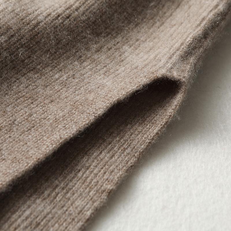 Women Sweater Dress 100% Wool MODERN NEW SAGA V-neck Knit Long Pullover Winter Jumpers Wool Long Dress Female