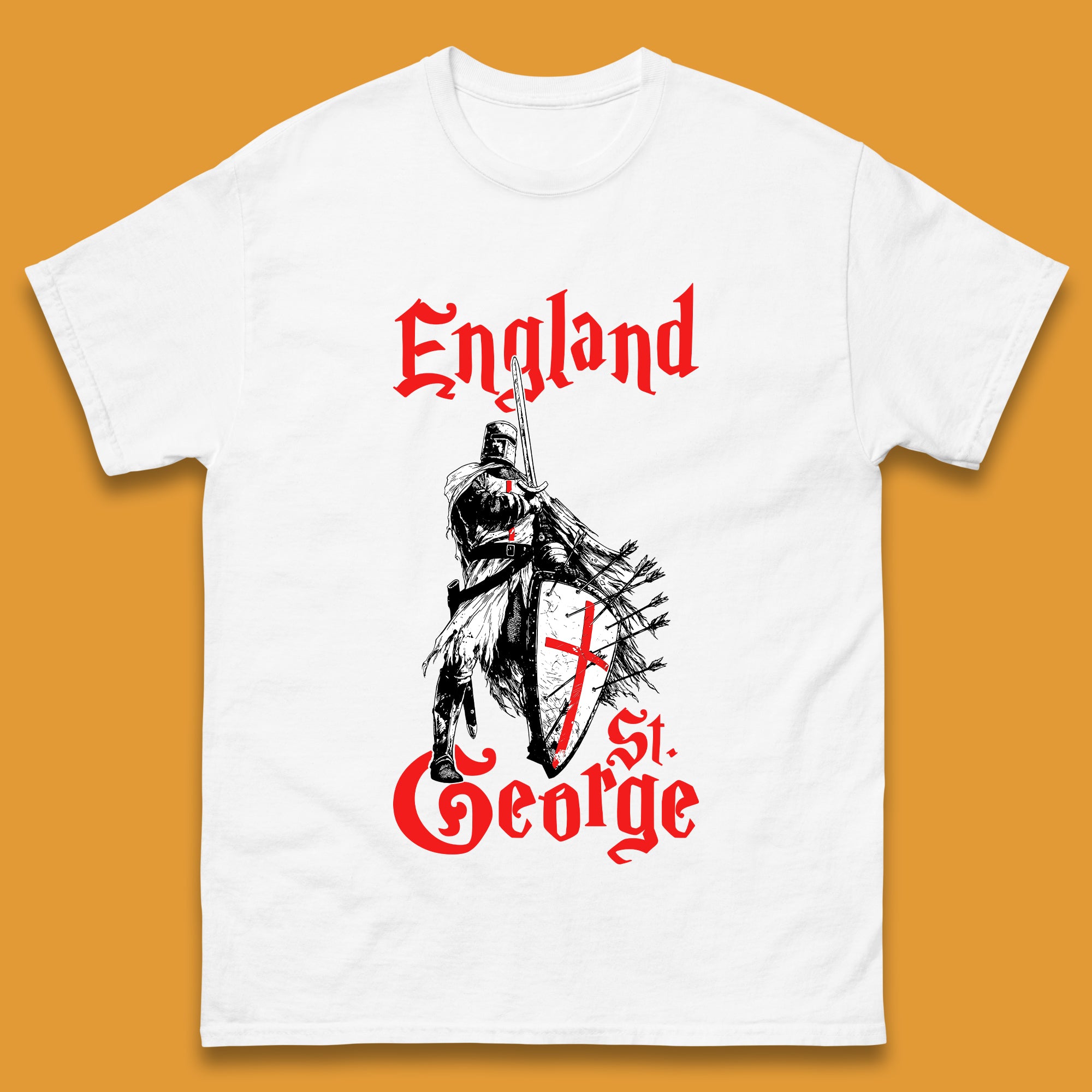 Knights Templar St George Day T-Shirt Womens Tops Tees 4XL