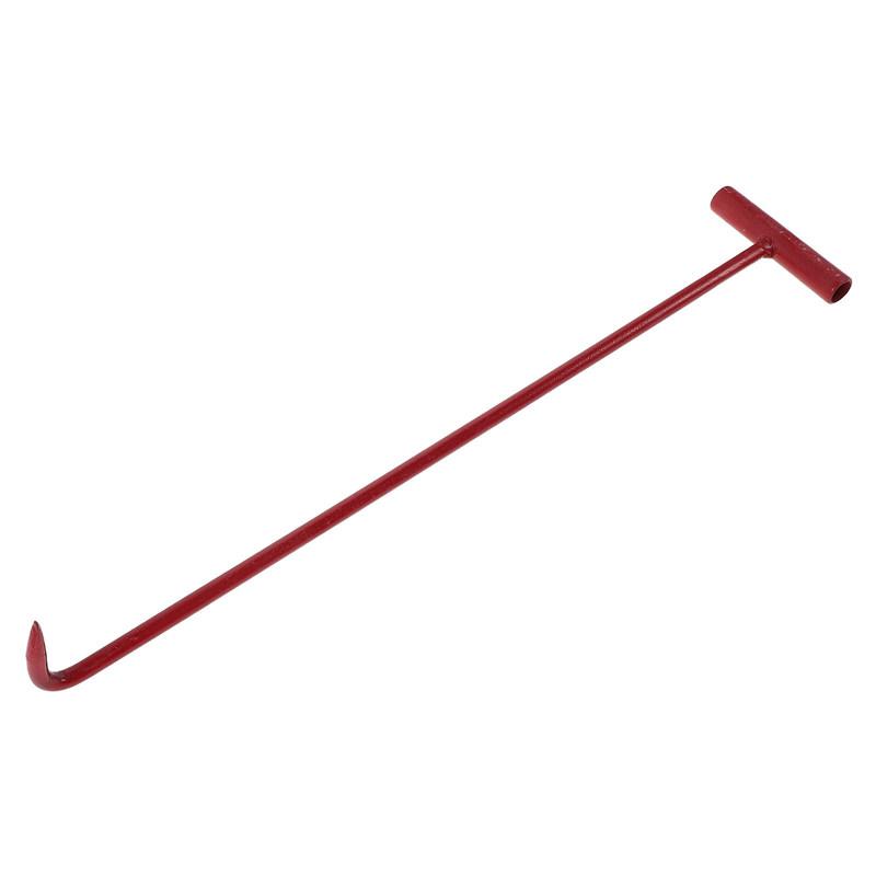 Long Handle Manhole Cover Lifter Heavy Duty Pull Hook Utility Tool for Opening Moving Covers In Construction Maintenance