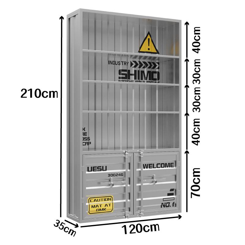 Wrought Iron Wine Display Cabinet for Restaurants and Bars