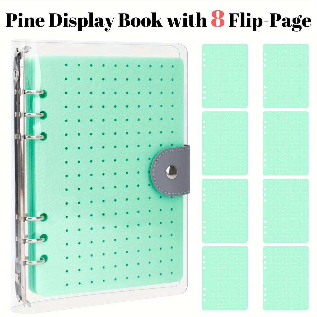 Felt Pin Display Book Storage Pin Storage Case Practical Felt Pin Organizer Bag Protective Cover Brooch Earring Storage Holder