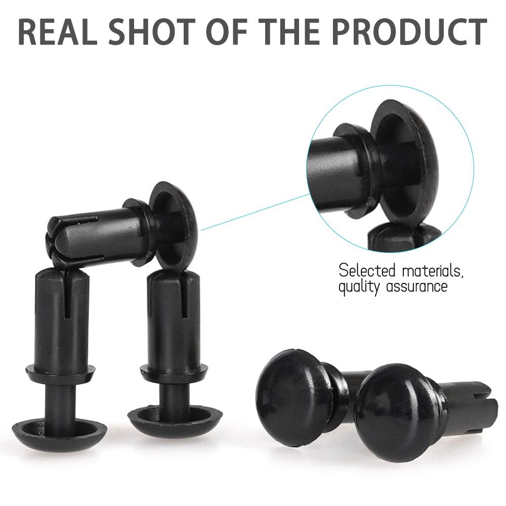 Nylon Rivet Pressing Button Plastic R Type PC Plate Plastic Female Nylon Rivets Black White R20 R26 R30 R35 R40 R50 R60