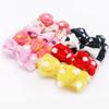 Dot Bows Headband Women Coral Fleece Knot Elastic Hairband Solid Hair Ties Girls Accesories Wash Face Makeup Head Wrap Bandage