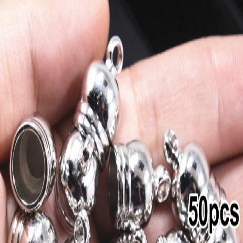 50pcs Bell Shape Cord End Caps Stopper Findings for Bracelet Necklace 4mm