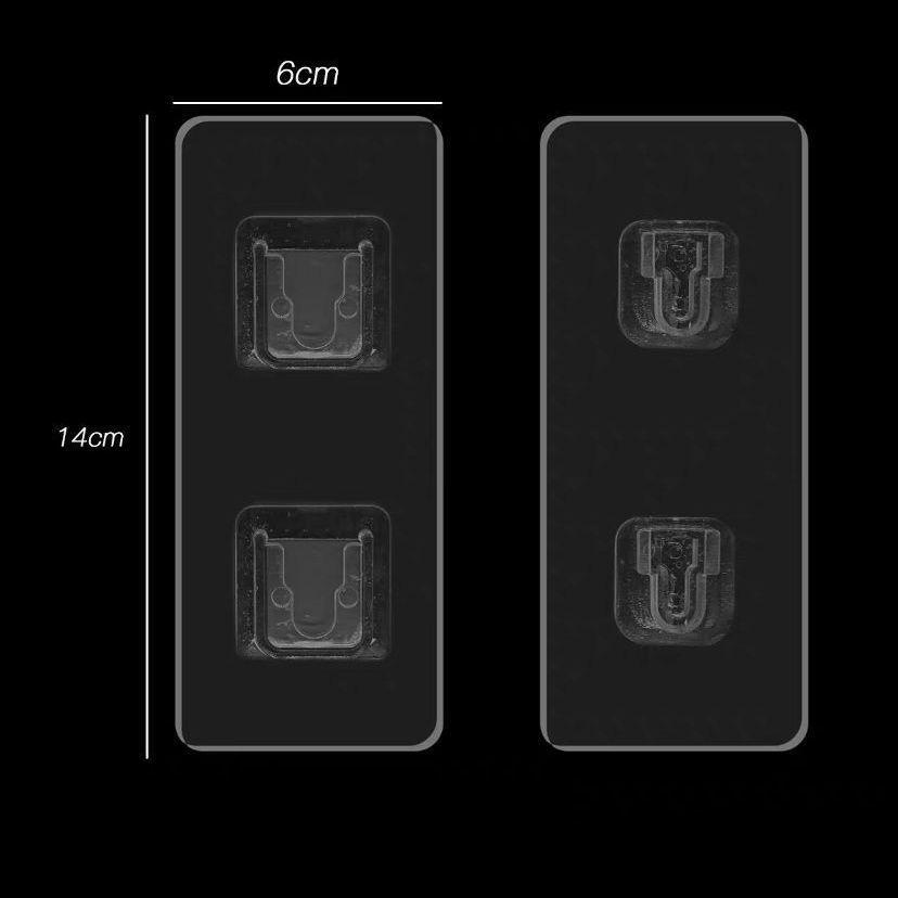 Self Adhesive Double-sided Hook Snap Button Multi-Purpose Hooks Strong Transparent Suction Cup Wall Holder Wall Hooks Hanger