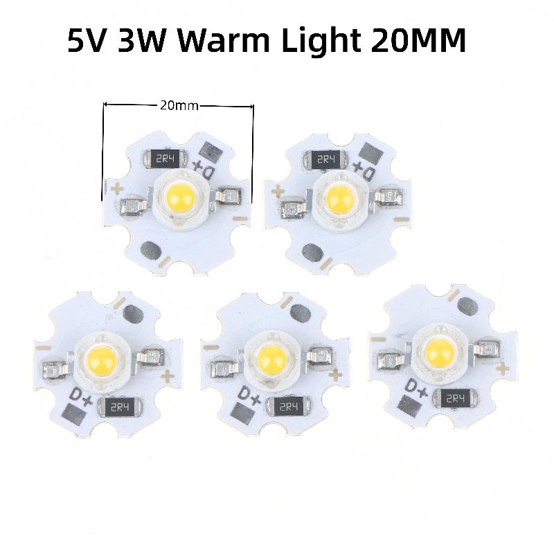 5/10 ks 16mm 20mm LED desky lamp 1W 3W Jednobarevné 5V 12V Teplá Neutrální Bílá Bodová světla Stropní světla Světla západu slunce
