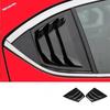 Car Rear Window Side Vent Shutter Louver Cover Trim For Mazda 3 Sedan 2014 - 2018 ABS Carbon Fiber Black Exterior Accessories