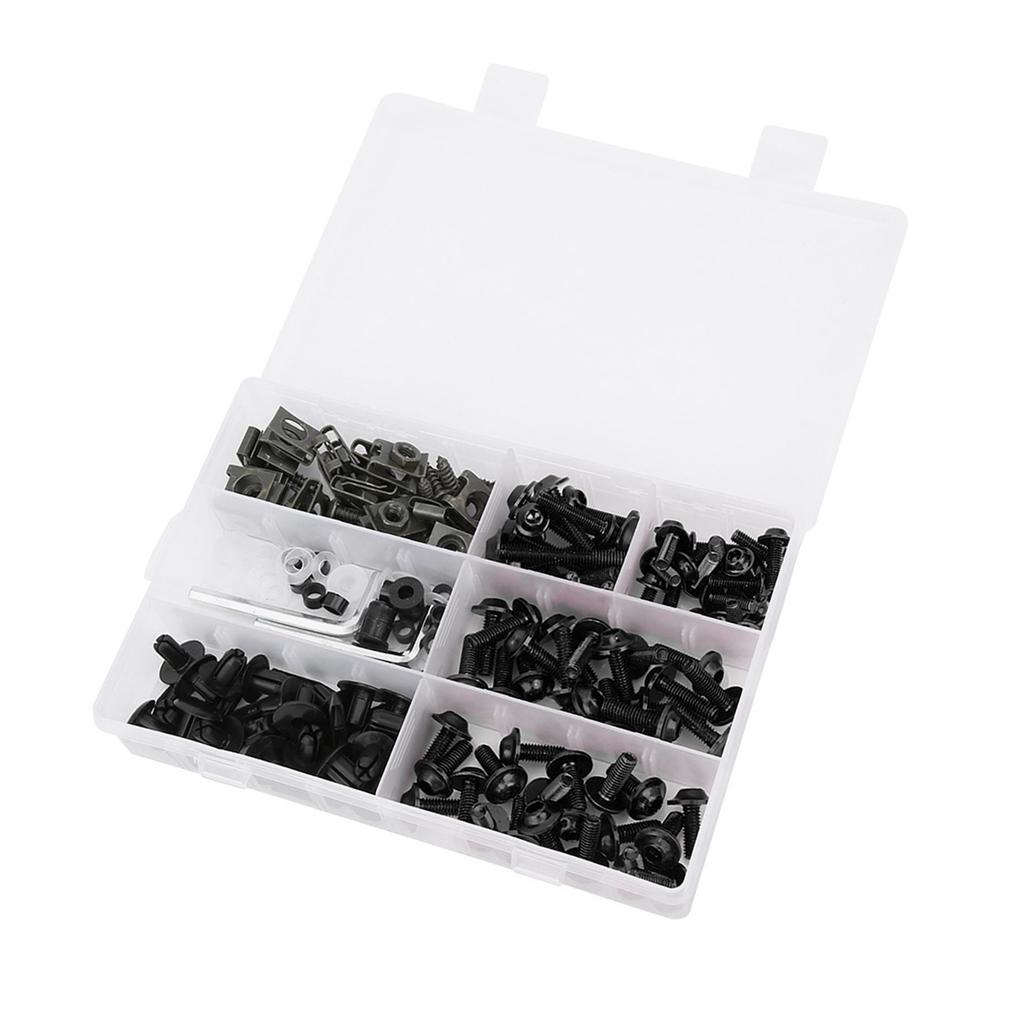 198PcsCelsiusSet Windscreen Fairing Screws M5 M6 s Kit Motorcycle Accessory