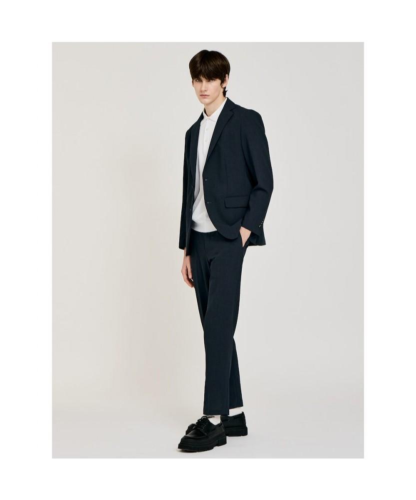 GLXY (GALAXY LIFESTYLE) Glxy [Galaxy Lifestyle][Sammu Clothing] Stretch Setup Pants Navy