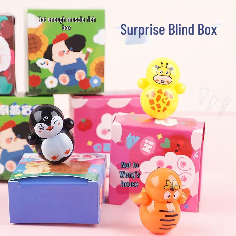 Cartoon Style Tumbler Toy - Kindergarten Gift, Back-to-School Prize
