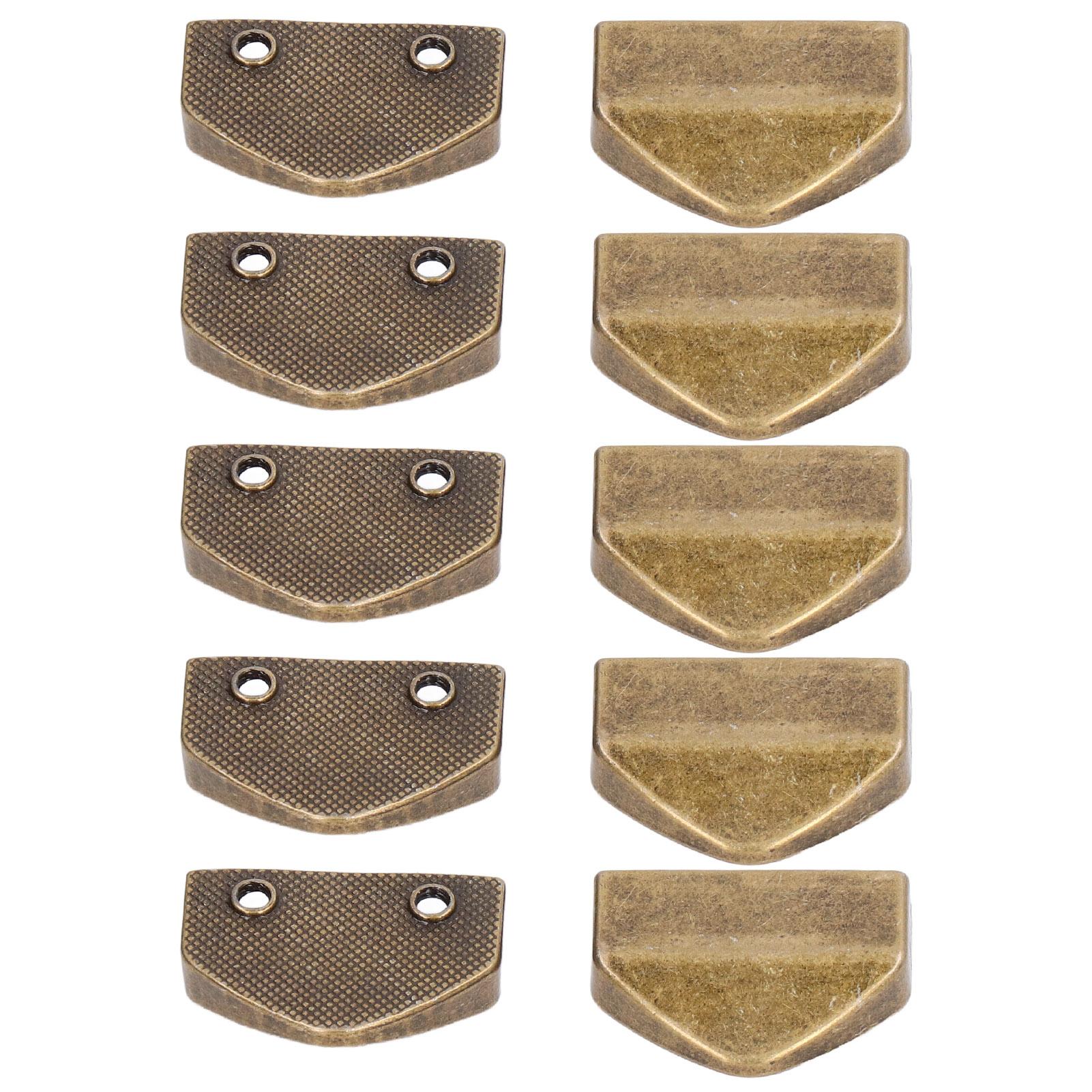 

10 комплектов Стопор для молнии Глянцевый вид Удобный Практичный Привлекательный Декоративный Аксессуар для сумок для чемоданов Бронзовый античный бронзовый