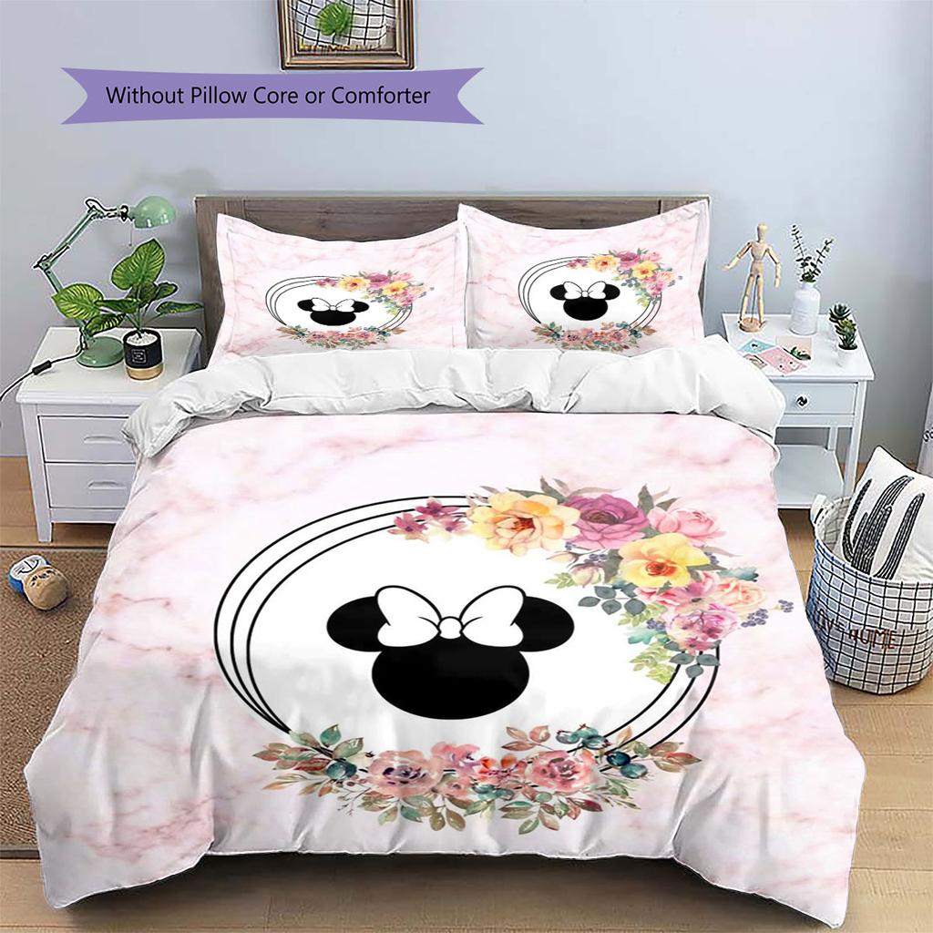 Retro Pop Art Style Mickey Mouse Print Comfortable Bedding Set, The Perfect Choice To Decorate A Child's Bedroom.
