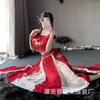 Erotic underwear women's sexy pajamas antique Hanfu temptation cheongsam uniform flirting hot suit