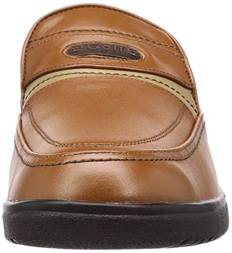 City Golf GF8502 Men's Lightweight Slip-On Casual Shoes, Camel, Size 26cm, 4E