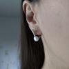 Silver Earrings with Natural Pearls (2187226)