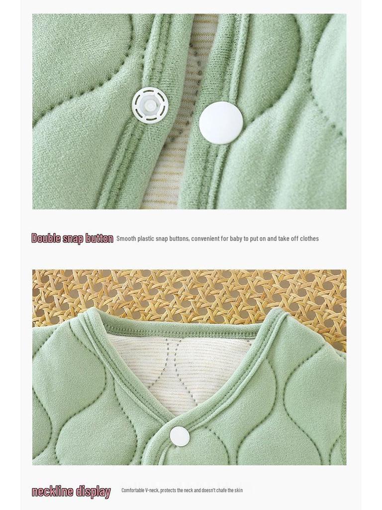 Dreilagige gesteppte Schuljacke für Kinder - Warmer Herbst-/Winter-Baumwollmantel für Jungen und Mädchen