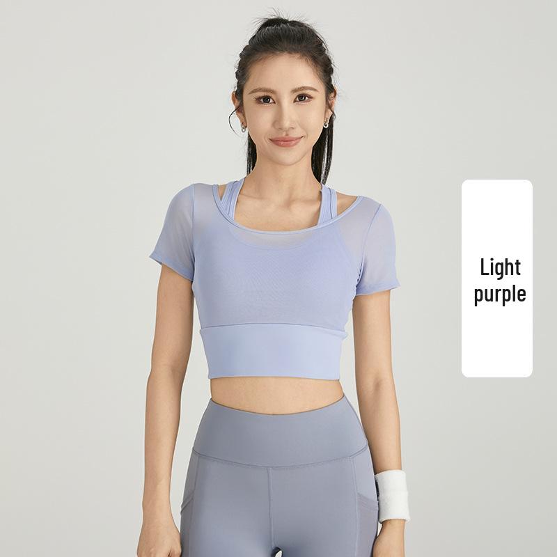 

Nude Feel Mesh Halter Slimming Sports Set - No Bra Needed for Running, Fitness, Yoga Extra Large