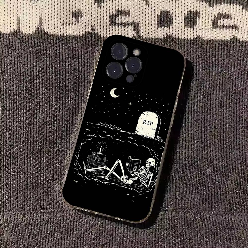 

Read Books illustration Phone Case for iPhone 11Pro 13 12 11 Pro Max 16e 17 Air 16 15 14 Plus 11ProMax iPhone14ProMax