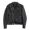 HIDEAWAYS [RHENIUM] Black cowhide double rider jacket Jacket 38 blackUsed