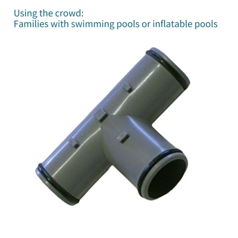 T Joint Pool Hose Adapter for P6362 Swimming Pool T Joint Pool Hose Connector Coupling Hose Extender Connector