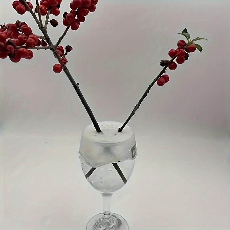 Versatile Silicone Flower Stem Holder - Waterproof Floral Arranger for Bouquets, Vases & Pen Organization