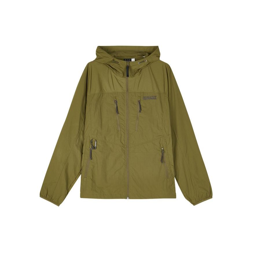 Skechers Hooded Zipper Multi-Pocket Loose Breathable Comfortable Casual Sports Long Sleeve Jacket Men jackets Olive-Gray L224M004-0402 M