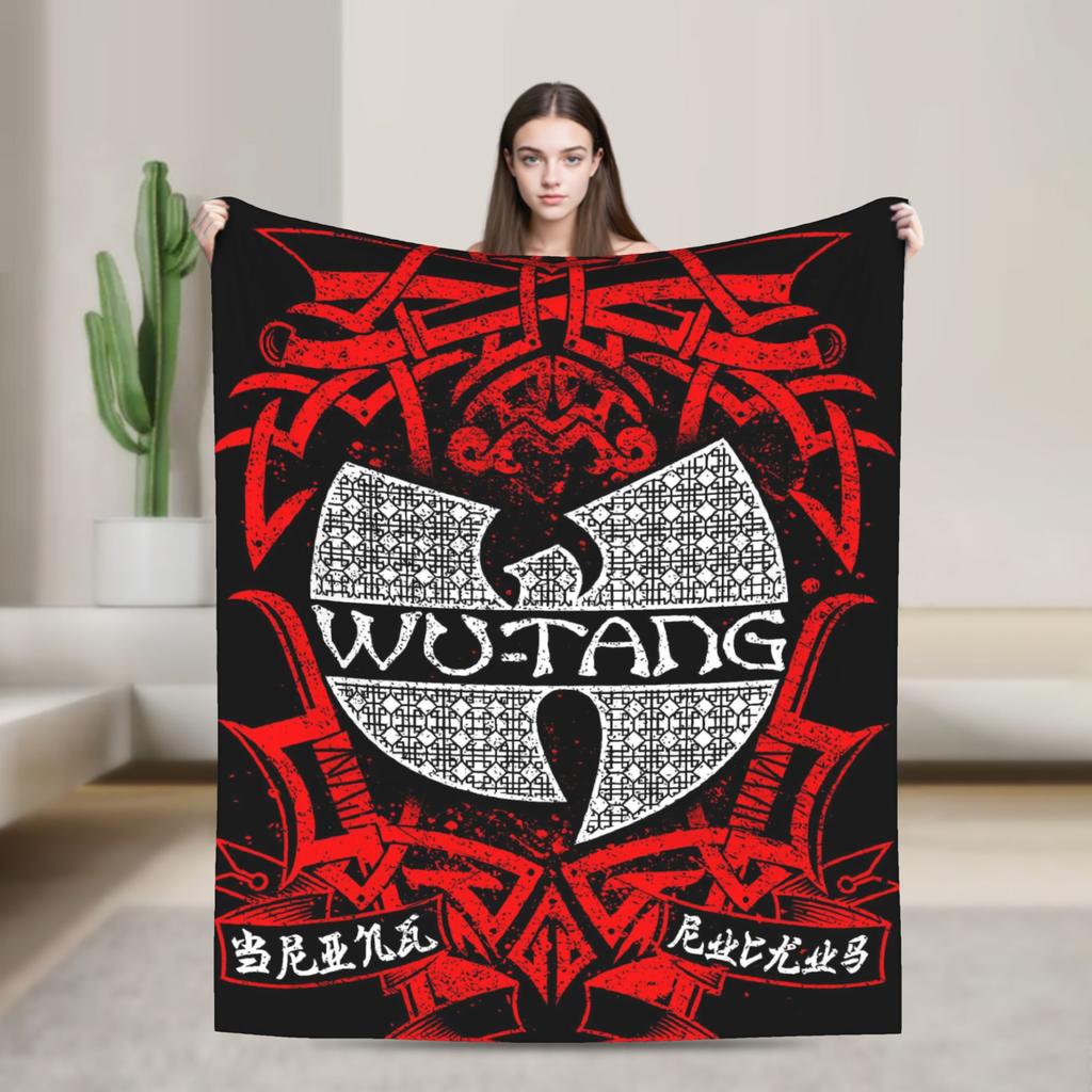 Warm Blanket Decorative Annees 90 Bee Wu Clan T-tangs Throw Blanket  Flannel Bedspread For Living Room Graphic Sofa Bed Cover