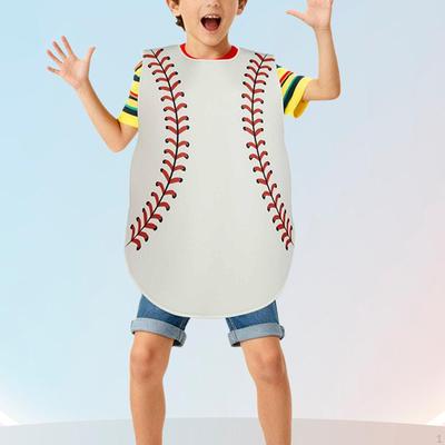 Halloween Baseball Costume Sports Cosplay Outfit for Festival Party Birthday S Kids 55cmx66cm