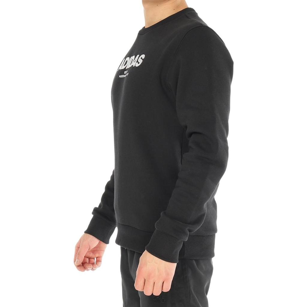 Adidas Sweatshirts Men's Black Crew Neck Moderate Regular CZ9075
