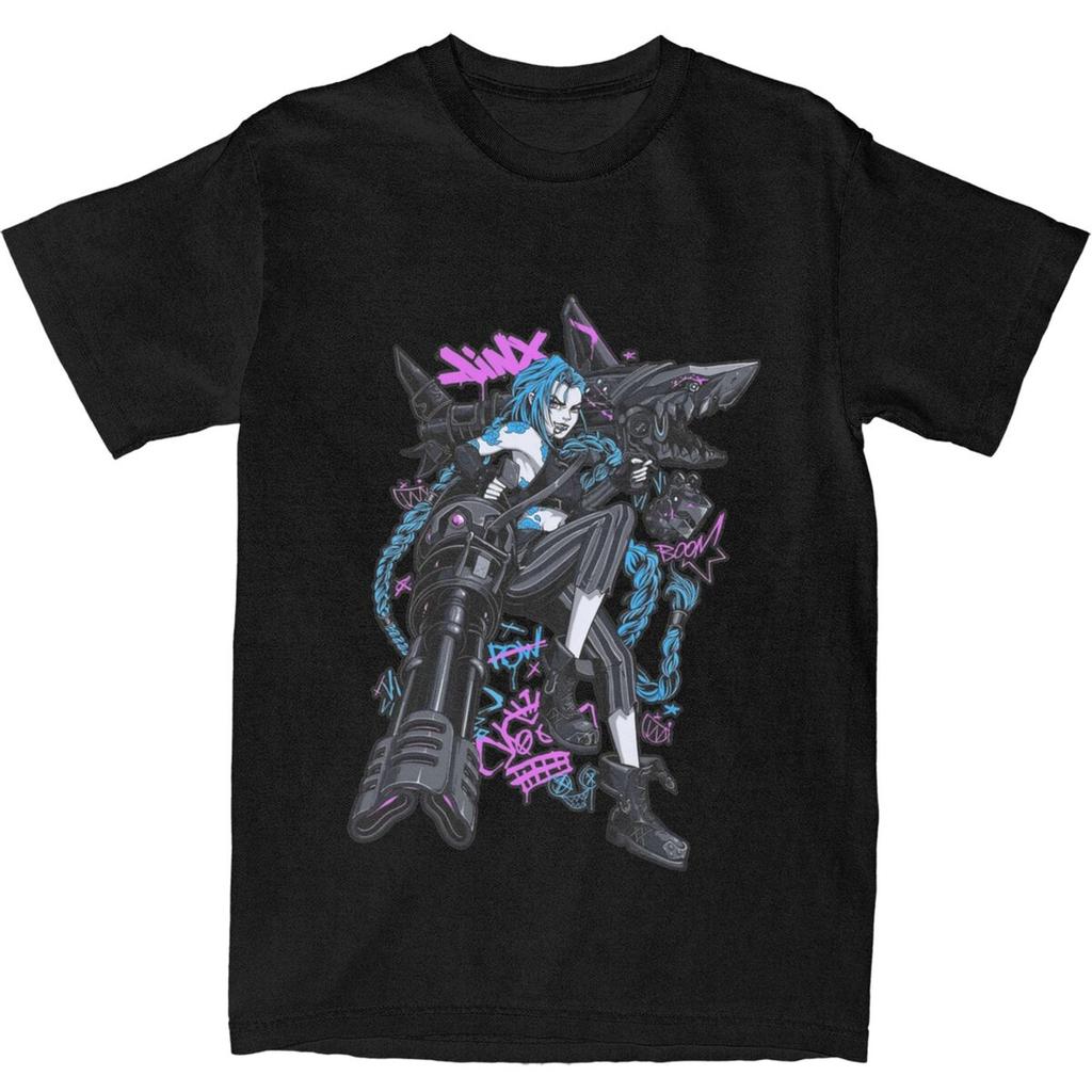 Vintage Jayce And Viktor Arcane Bootleg Tee Shirt for Men Women Gift T Shirts 100% Cotton Clothes