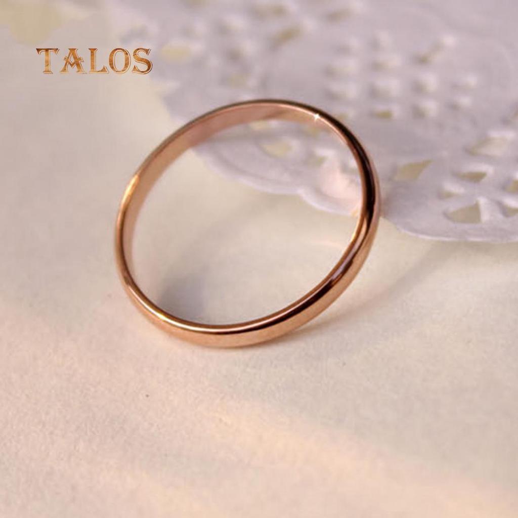 Moda Kobiety Mężczyźni Obrączka ślubna ze stali tytanu Pierścień ogonowy Para Biżuteria na palec ozdoba