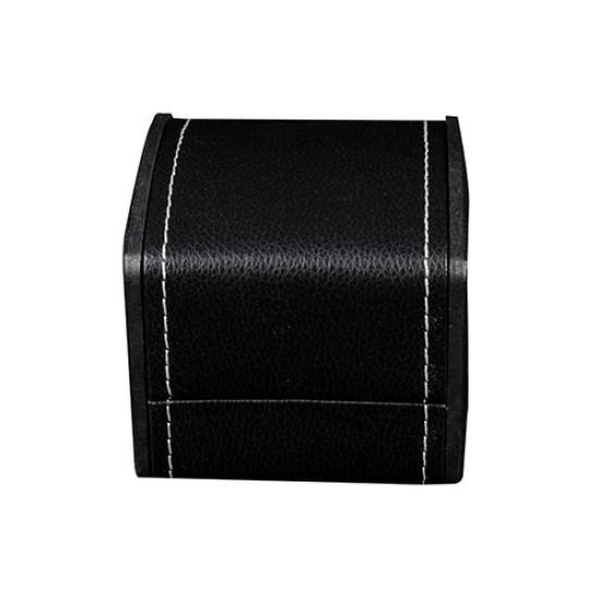 Faux Leather Square Jewelry Watch Case Display Gift Box with Pillow Cushion
