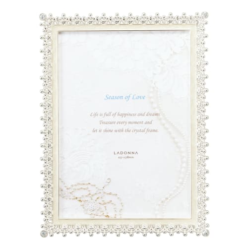 LADONNA Photo Frame, Bridal, White, 2L Size, MJ83-2L-WH
